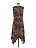 MSK Animal Print Brown Casual Dress Size M - photo 2