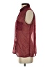 Mango Burgundy Sleeveless Blouse Size S - photo 5