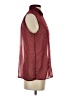 Mango Burgundy Sleeveless Blouse Size S - photo 4