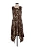 MSK Animal Print Brown Casual Dress Size M - photo 1