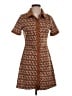 Unbranded 100% Polyester Tweed Brown Casual Dress Size S - photo 1