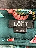 Ann Taylor LOFT 100% Polyester Floral Green Casual Pants Size 10 - photo 7