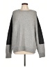 Calvin Klein Color Block Gray Wool Pullover Sweater Size L - photo 1