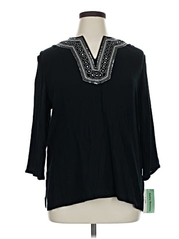 Cathy Daniels 3/4 Sleeve Blouse (view 1)