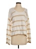 Lucky Brand Stripes Ivory Pullover Sweater Size S - photo 1