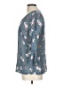 Fred David Teal 3/4 Sleeve Blouse Size L - photo 5