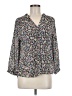 Vince Camuto 100% Polyester Floral Gray 3/4 Sleeve Blouse Size M - photo 1
