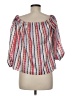 Milly Red 3/4 Sleeve Blouse Size M - photo 2