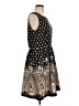 Pinky 100% Polyester Paisley Black Cocktail Dress Size L - photo 4