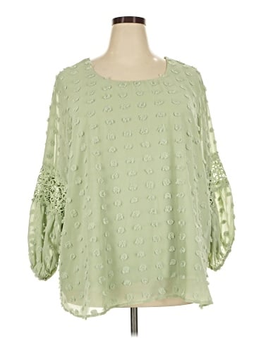Cato 3/4 Sleeve Blouse (view 1)