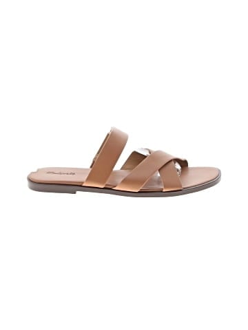 Madewell The Mena Slide Sandal in Leather (view 1)