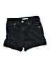 Wax Jean 100% Polyester Black Denim Shorts Size M - photo 1