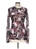BCBGMAXAZRIA Paisley Silver Long Sleeve Blouse Size L - photo 1