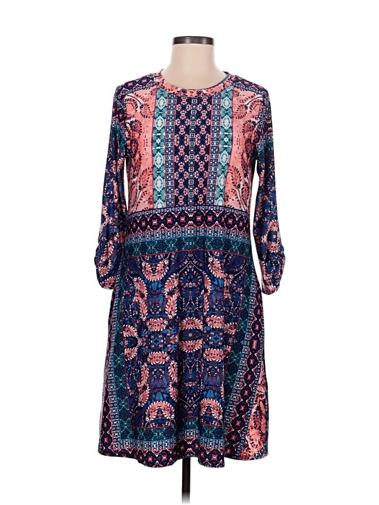 Pre-owned Agb Casual Dress In Blue