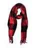 Old Navy 100% Polyester Plaid Red Scarf One size - photo 1