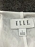 Elle 100% Nylon Ivory 3/4 Sleeve Blouse Size L - photo 7