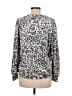 Ann Taylor LOFT Animal Print Silver Pullover Sweater Size M - photo 2