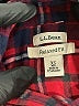 L.L.Bean 100% Cotton Plaid Red Long Sleeve Button-Down Shirt Size XS - photo 7