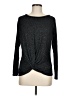 Gaze Metallic Black Pullover Sweater Size M - photo 1