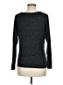 Gaze Metallic Black Pullover Sweater Size M - photo 2