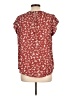 Fun2Fun Burgundy Short Sleeve Blouse Size L - photo 2