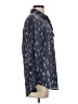 Equipment Print Blue Long Sleeve Blouse Size XS - photo 4