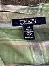 Chaps 100% Cotton Plaid Green Long Sleeve Button-Down Shirt Size L - photo 7