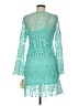 Boston Proper 100% Polyester Teal Cocktail Dress Size 6 - photo 2