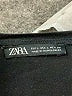 Zara Solid Black Casual Dress Size L - photo 7