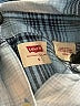 Levi's 100% Cotton Plaid Blue Long Sleeve Button-Down Shirt Size S - photo 7