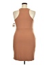 Open Edit Solid Brown Cocktail Dress Size 2X - photo 2