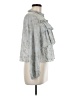 Zara Basic Silver 3/4 Sleeve Blouse Size M - photo 4