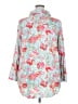 Lularoe Floral Teal 3/4 Sleeve Blouse Size 2X - photo 2