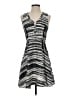 Parker Stripes Gray Casual Dress Size XS - photo 1