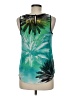 BCX 100% Polyester Teal Sleeveless Blouse Size M - photo 2