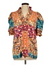 Unbranded Orange Short Sleeve Blouse Size L - photo 1