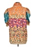 Unbranded Orange Short Sleeve Blouse Size L - photo 2
