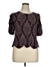 Solitaire 100% Rayon Brown Short Sleeve Blouse Size XL - photo 1