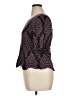 Solitaire 100% Rayon Brown Short Sleeve Blouse Size XL - photo 5