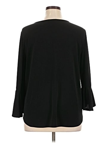 Green Envelope 3/4 Sleeve Top (view 2)