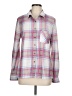 Robert Louis Plaid Pink Long Sleeve Button-Down Shirt Size M - photo 1