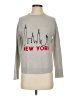 Aqua 100% Cashmere Graphic Gray Cashmere Pullover Sweater Size XS - photo 1