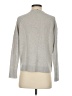 Aqua 100% Cashmere Graphic Gray Cashmere Pullover Sweater Size XS - photo 2