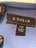 B. Darlin 100% Polyester Metallic Blue Cocktail Dress Size 1 - 2 - photo 7