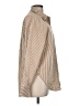 Express Stripes Tan Long Sleeve Button-Down Shirt Size M - photo 4