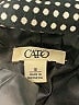 Cato 100% Cotton Houndstooth Black Blazer Size 18 - photo 6