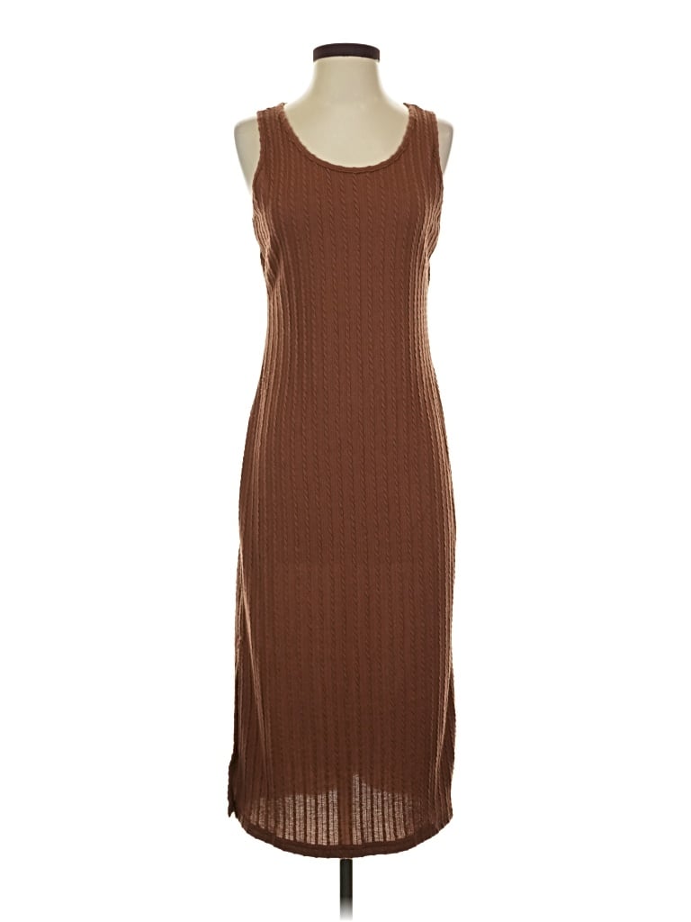 Pre-owned Ekouaer Casual Dress In Brown