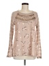 One September Tan Long Sleeve Blouse Size M - photo 1
