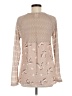 One September Tan Long Sleeve Blouse Size M - photo 2