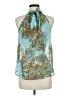 Chenault 100% Polyester Teal Sleeveless Blouse Size M - photo 2